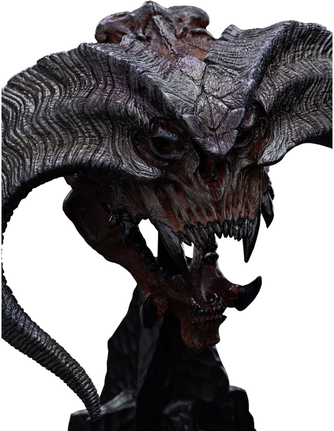 Alt View 2. Weta Workshop - WETA Workshop Polystone - The Lord of the Rings Trilogy - Skull of a Balrog Miniature Polystone - COLLECTIBLES - Multicolor.