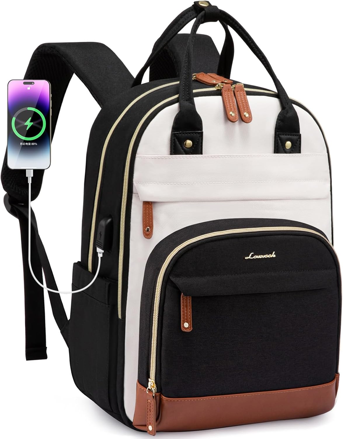 Multi purpose travel work fashion women\'s backpack Amazon.com: GOLF SUPAGS Laptop Backpack Purse for Women Fits  main image 4