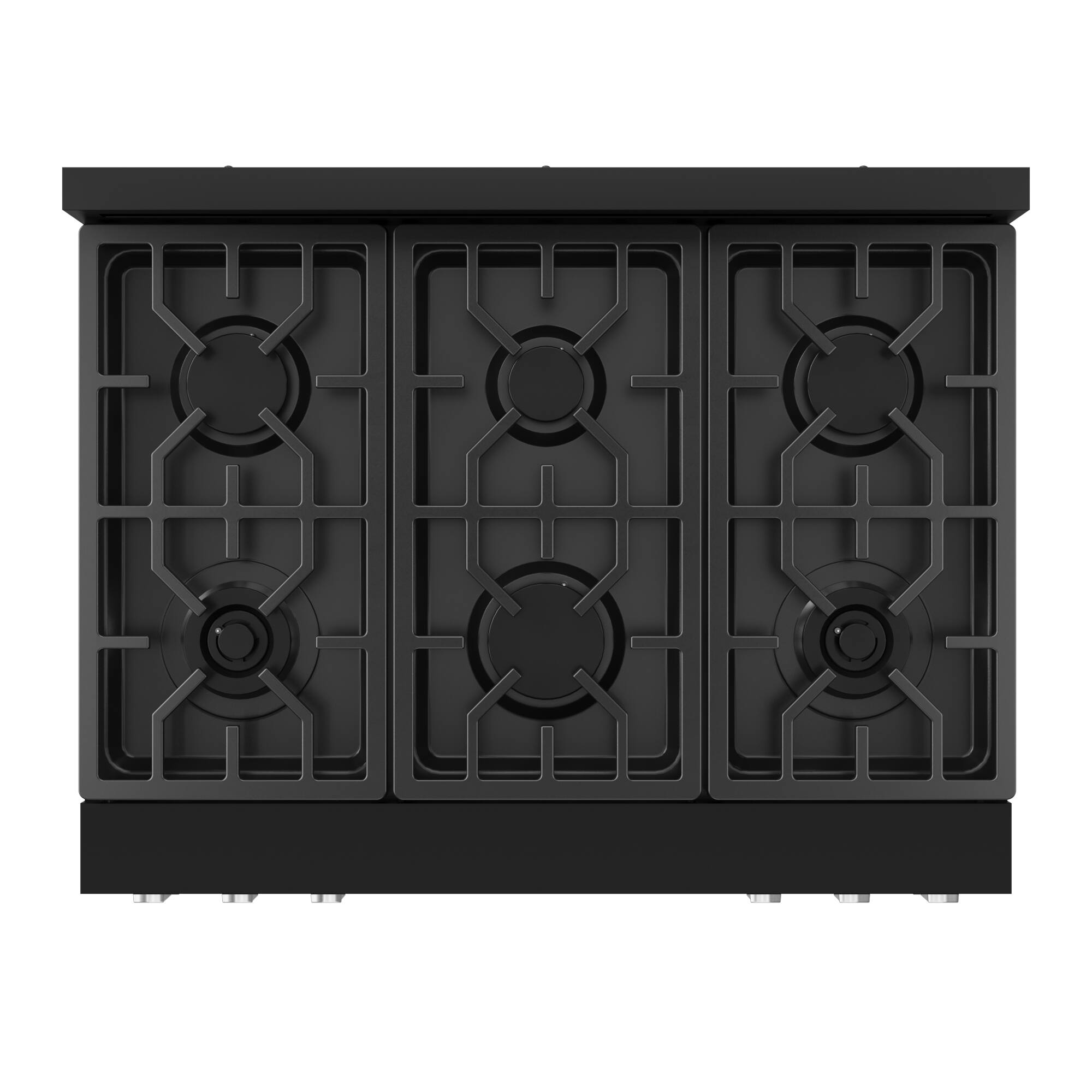 Alt View 2. Thor Kitchen - Gordon Ramsay Series by Thor Kitchen 6.0 Cu. Ft Freestanding Gas Range with Stainless Steel Hardware - Black.