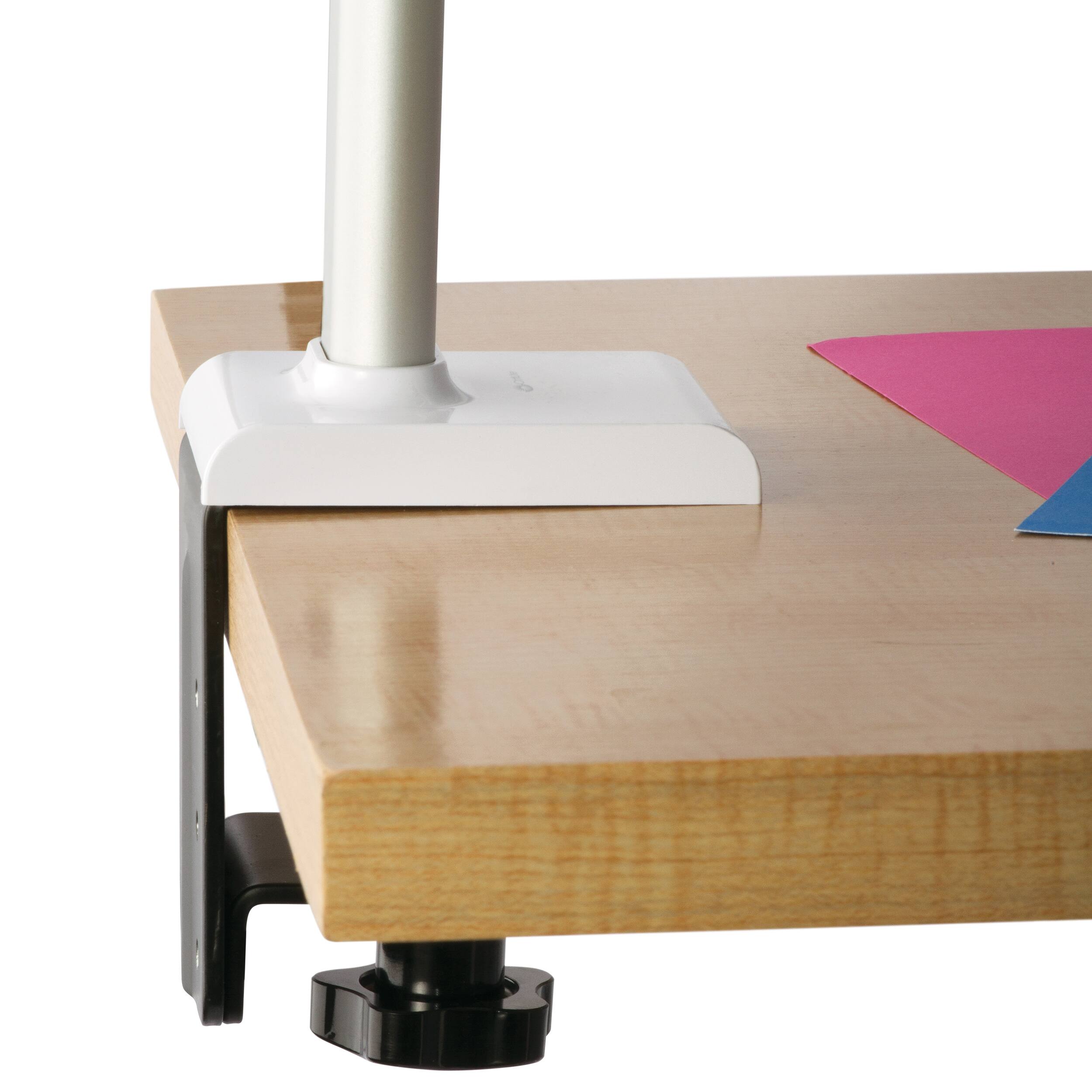 Alt View 1. OttLite - Extra Wide Area LED Clamp Lamp - Silver.