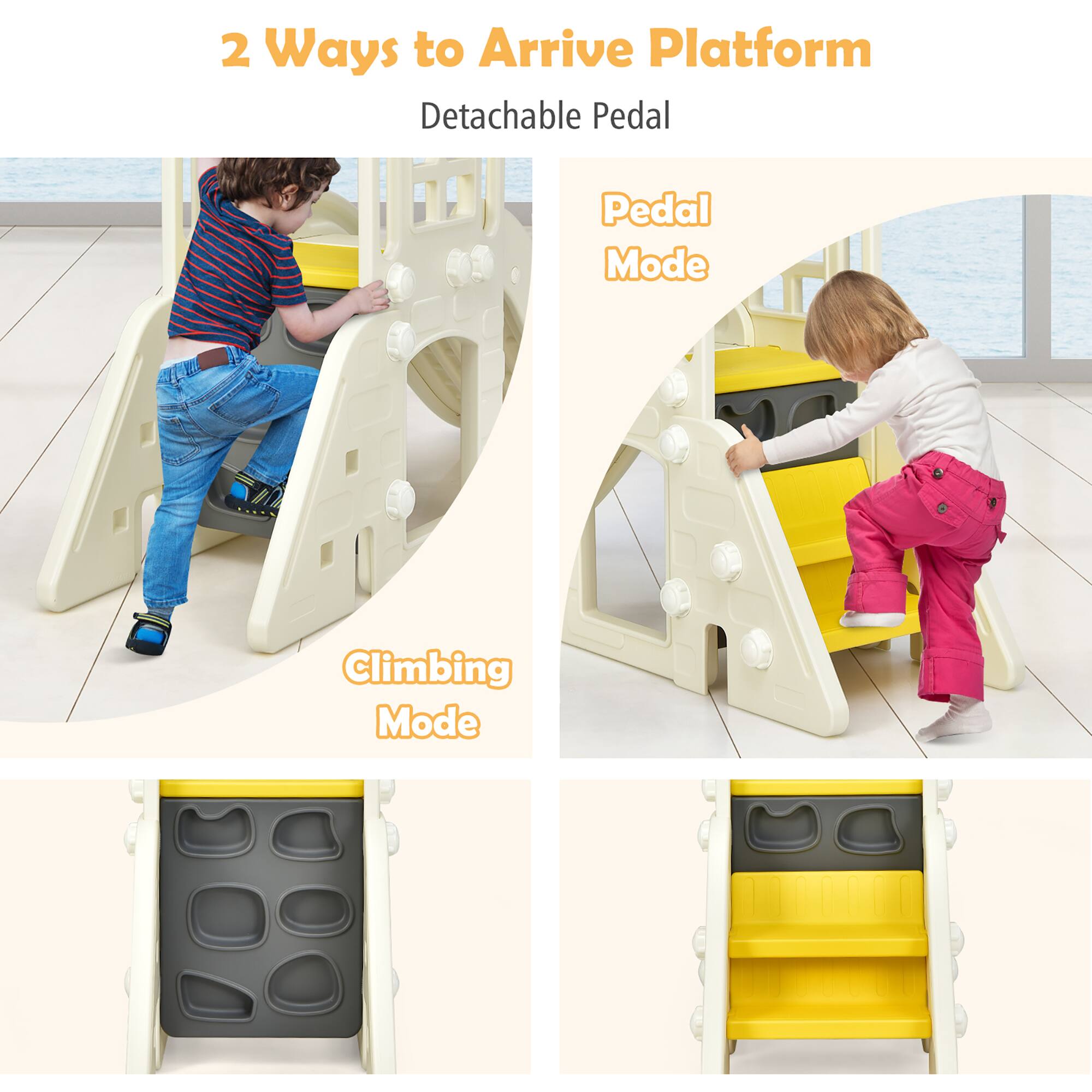 2 Ways to Arrive Platform
Detachable Pedal
Pedal Mode
Climbing Mode