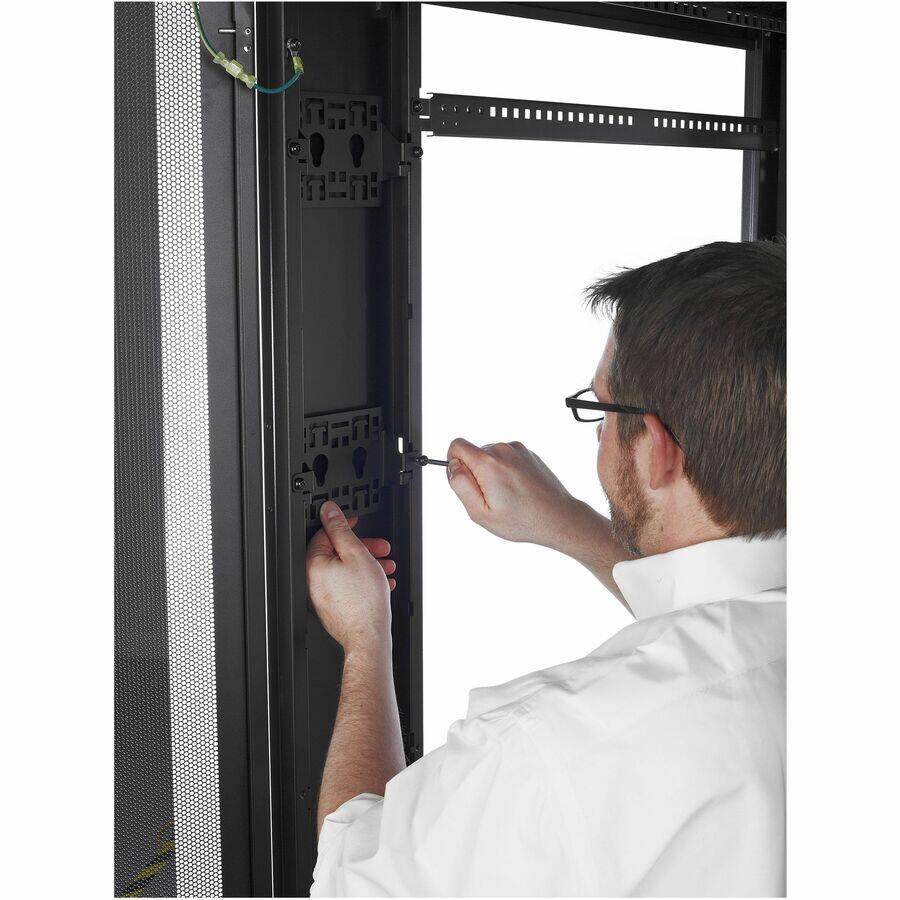 Alt View 1. APC - APC NetShelter Cable Management, Vertical Cable Manager, Accessory Bracket, Set of 2, Black, 109 x 183 x 30 mm - 1 Each.