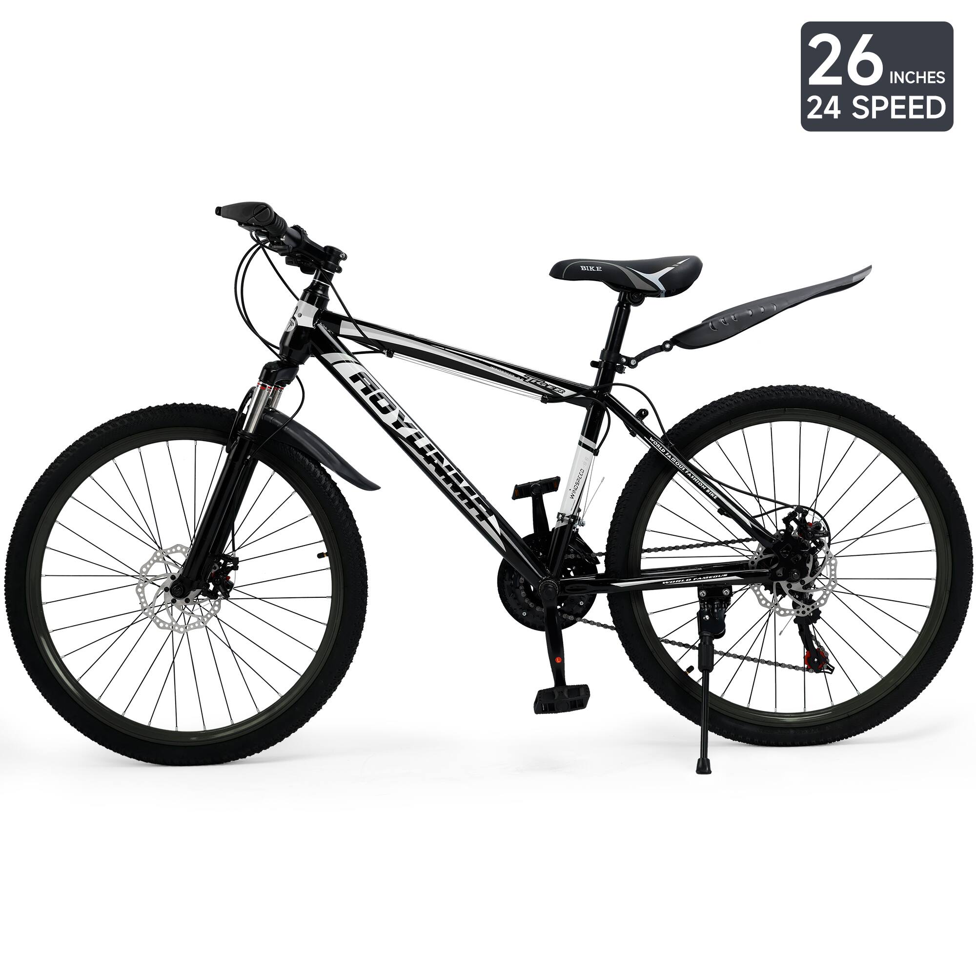 26 inches  
24 speed