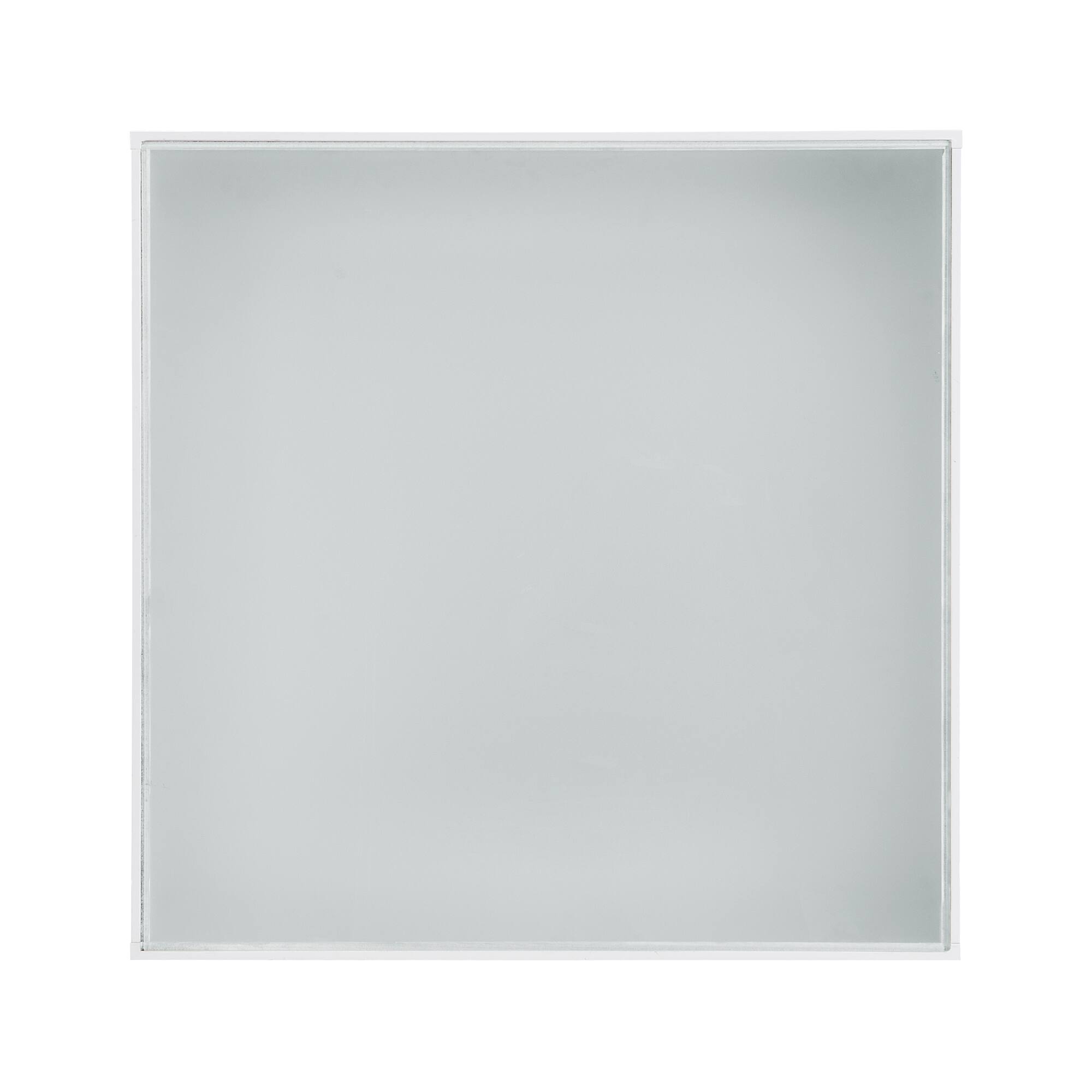 Alt View 7. Tiramisubest - Square High Glossy Coffee Table with 16-color LED Strip Lights,Modern Center Table with Frosted Tempered Glass Top,White - White.