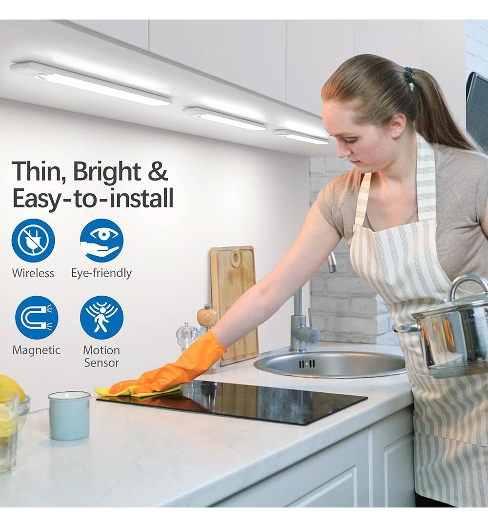 Thin, Bright & Easy-to-install  
Wireless  
Eye-friendly  
Magnetic  
Motion Sensor