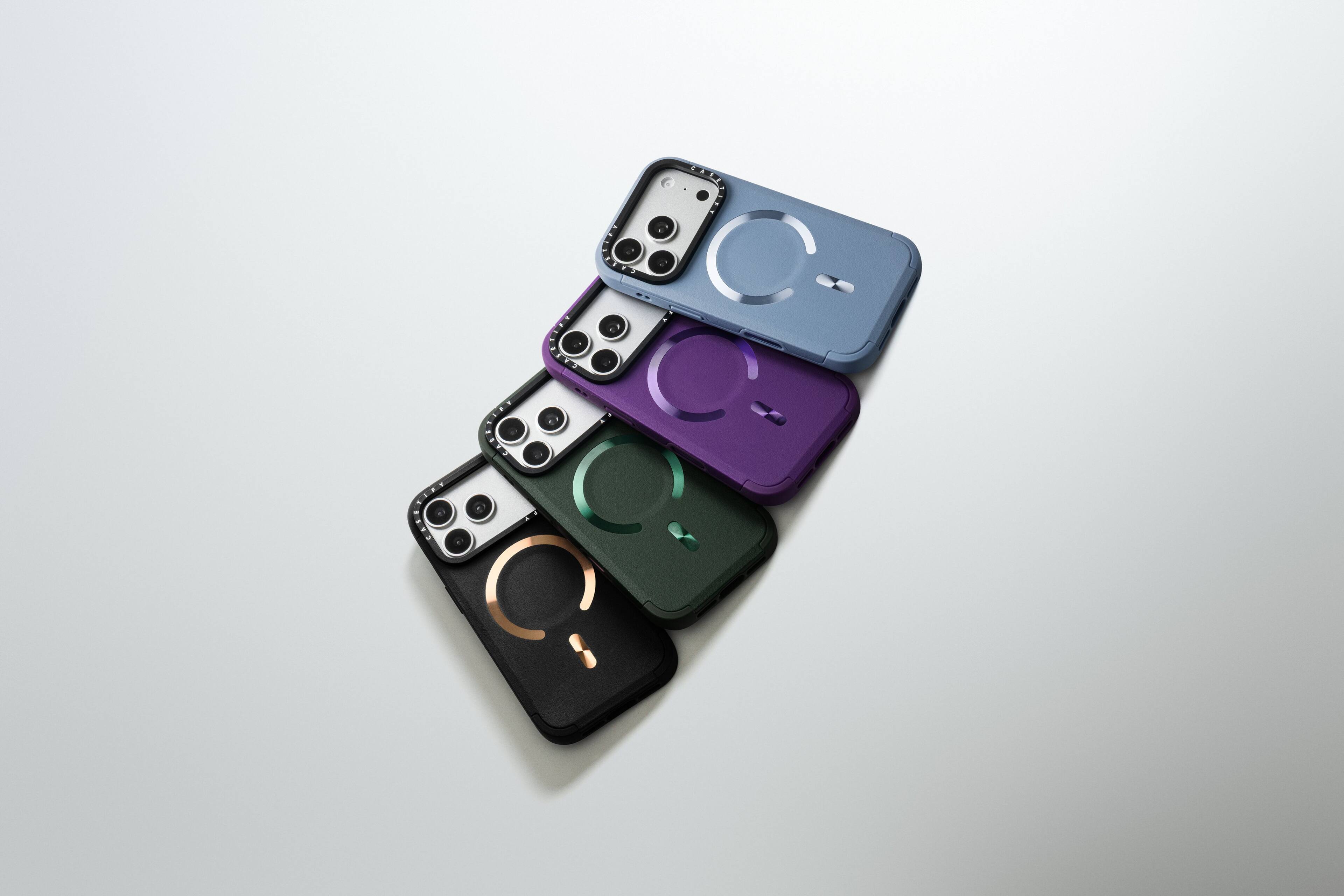 Alt View 2. CASETiFY - Force Case MagSafe Compatible for Apple iPhone 18 Pro and 17 Pro Devices - Marine.