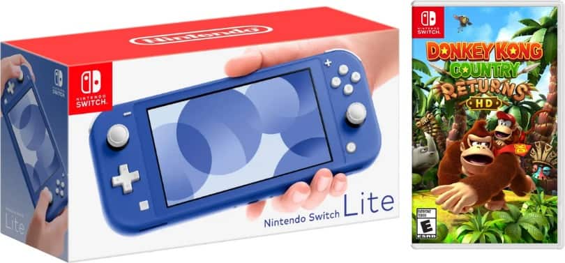 Switch Lite Bundle With Donkey Kong Game - Nintendo Switch