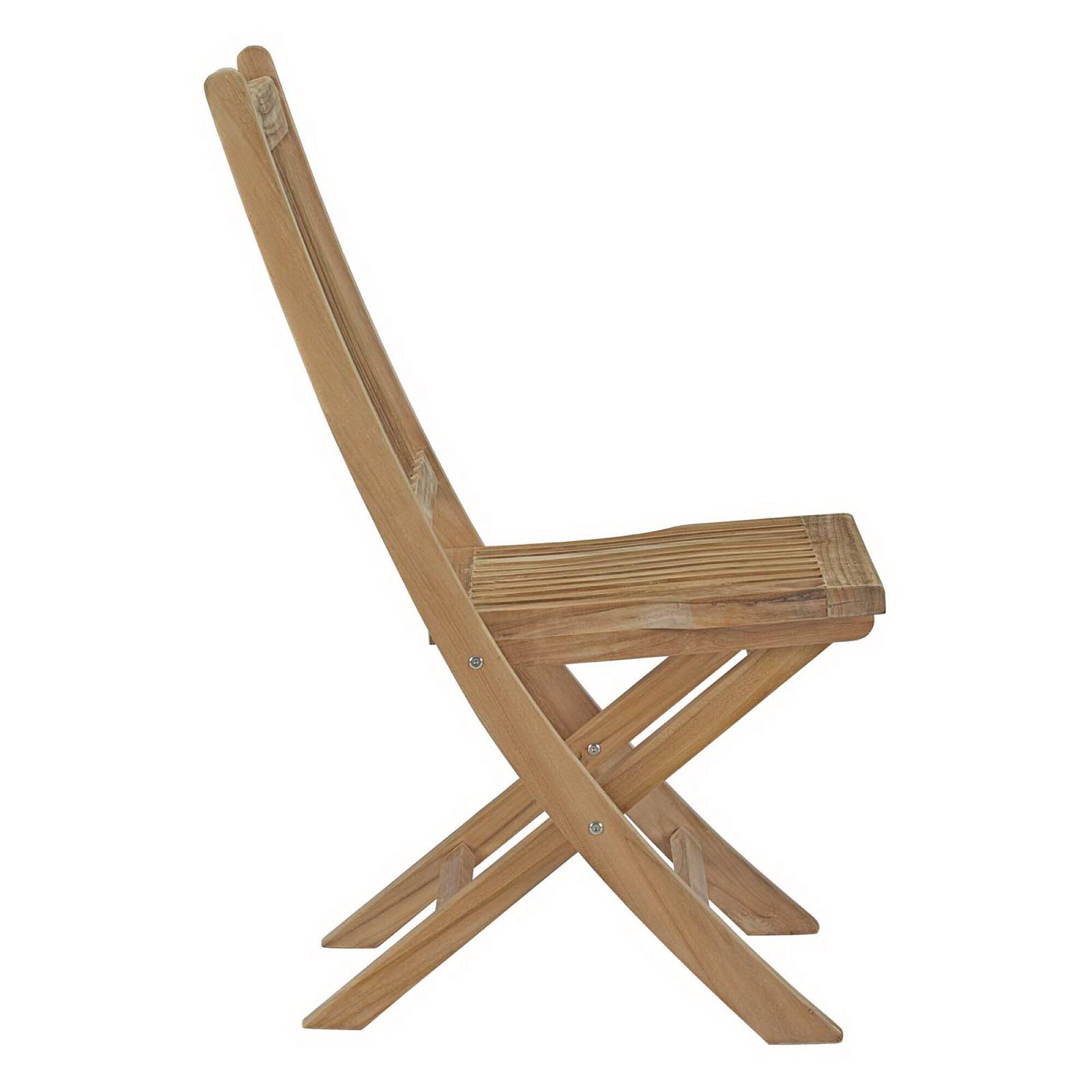 Left. Modway - Marina Outdoor Patio Teak Folding Chair by Modway - Natural.