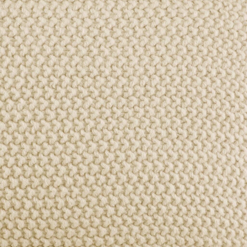 Alt View 5. Gracie Mills - Gracie Mills Lessie Solid Acrylic Knit Euro Pillow Cover - Ivory.