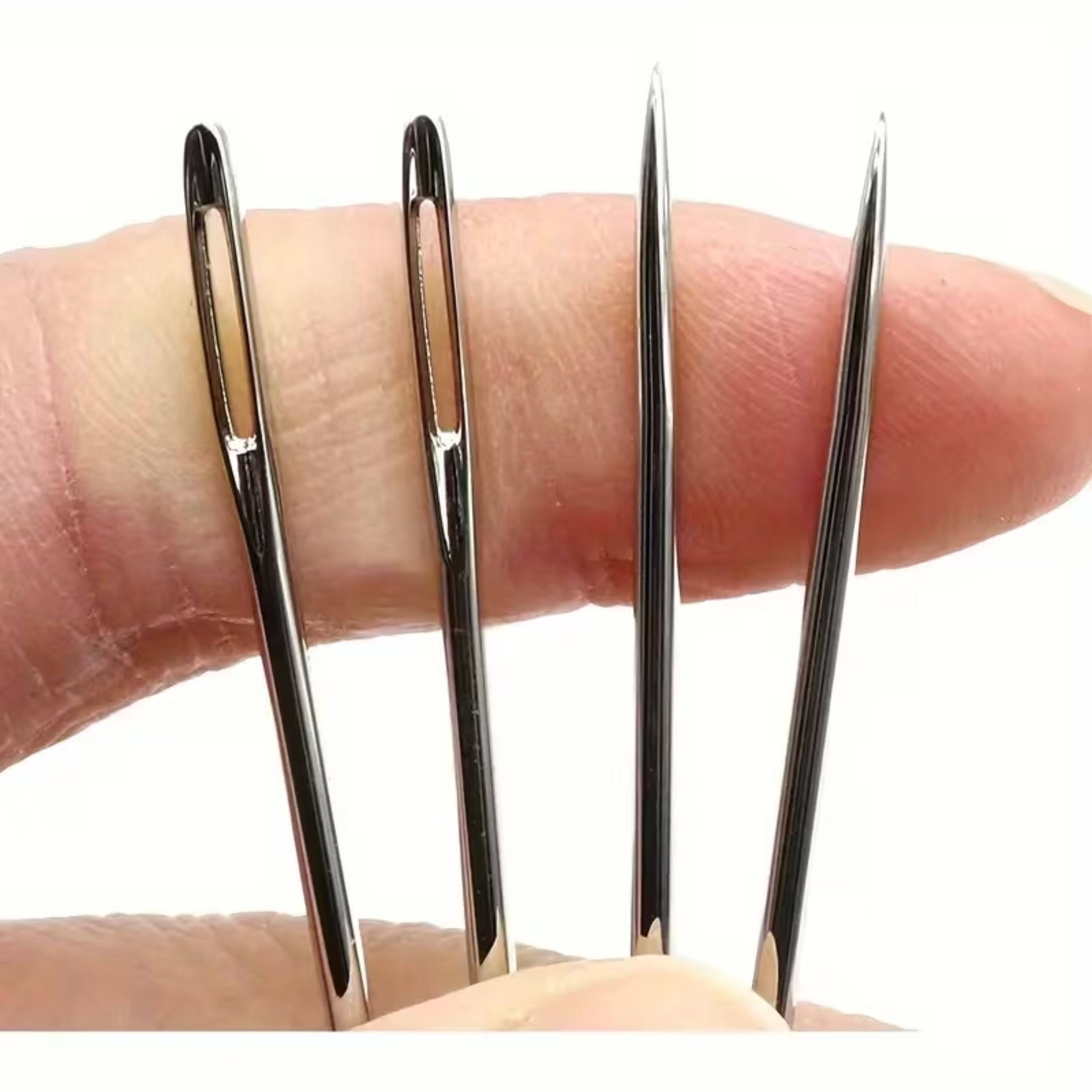 Back. Kitcheniva - Large Eye Sewing Needles with Wooden Case 25 Pcs.