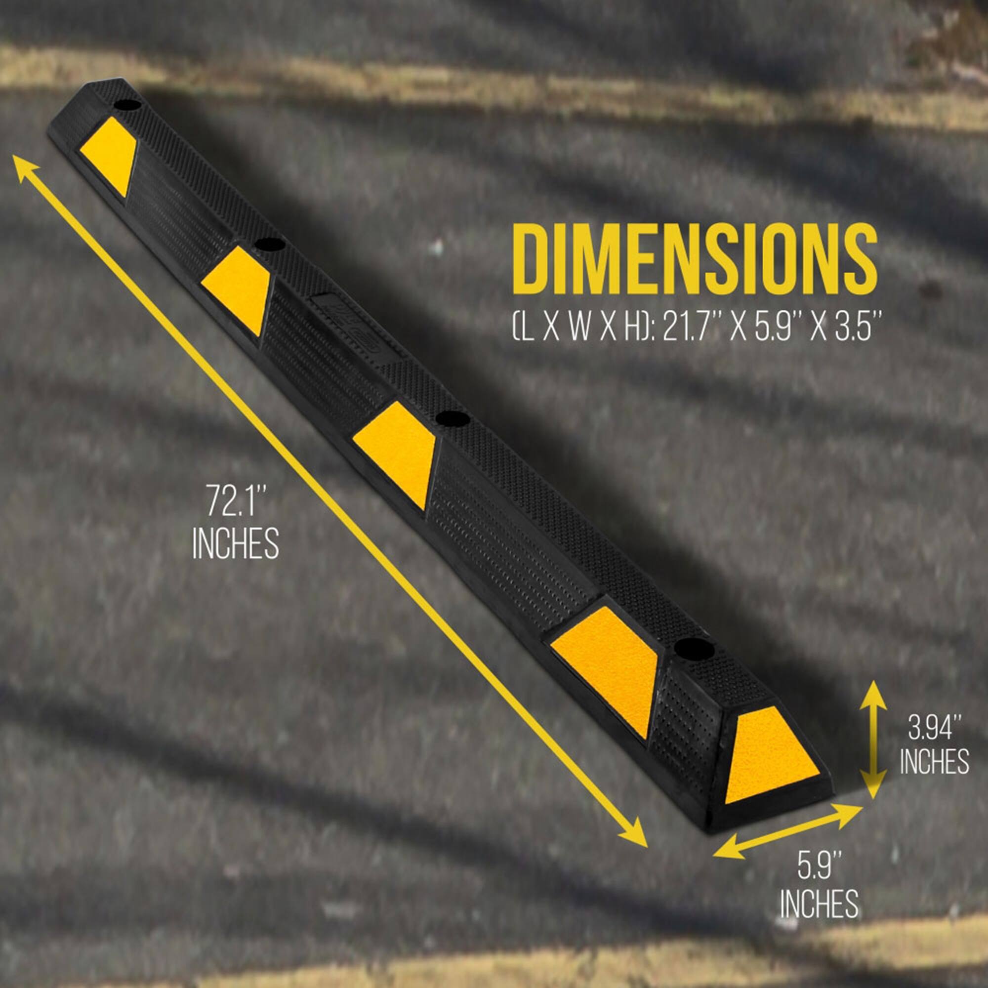 DIMENSIONS (L X W X H): 21.7" X 5.9" X 3.5"  
72.1" INCHES  
3.94" INCHES  
5.9" INCHES