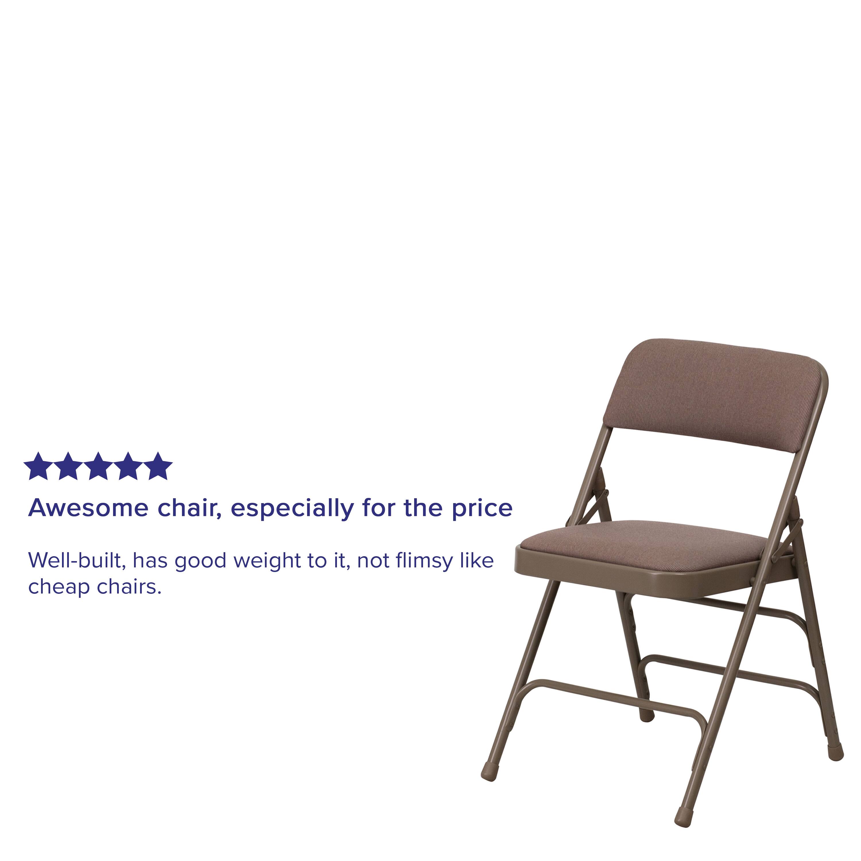 Awesome chair, especially for the price  
Well-built, has good weight to it, not flimsy like cheap chairs.