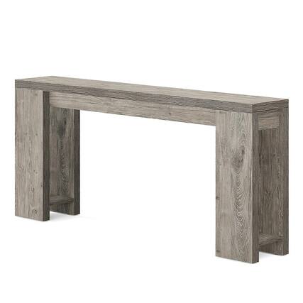 Front. Kadyn - Entryway Table, Console Sofa Table,70.9" Wood Console Table, Farmhouse Sofa Table Entryway Table,Grey - Gray.