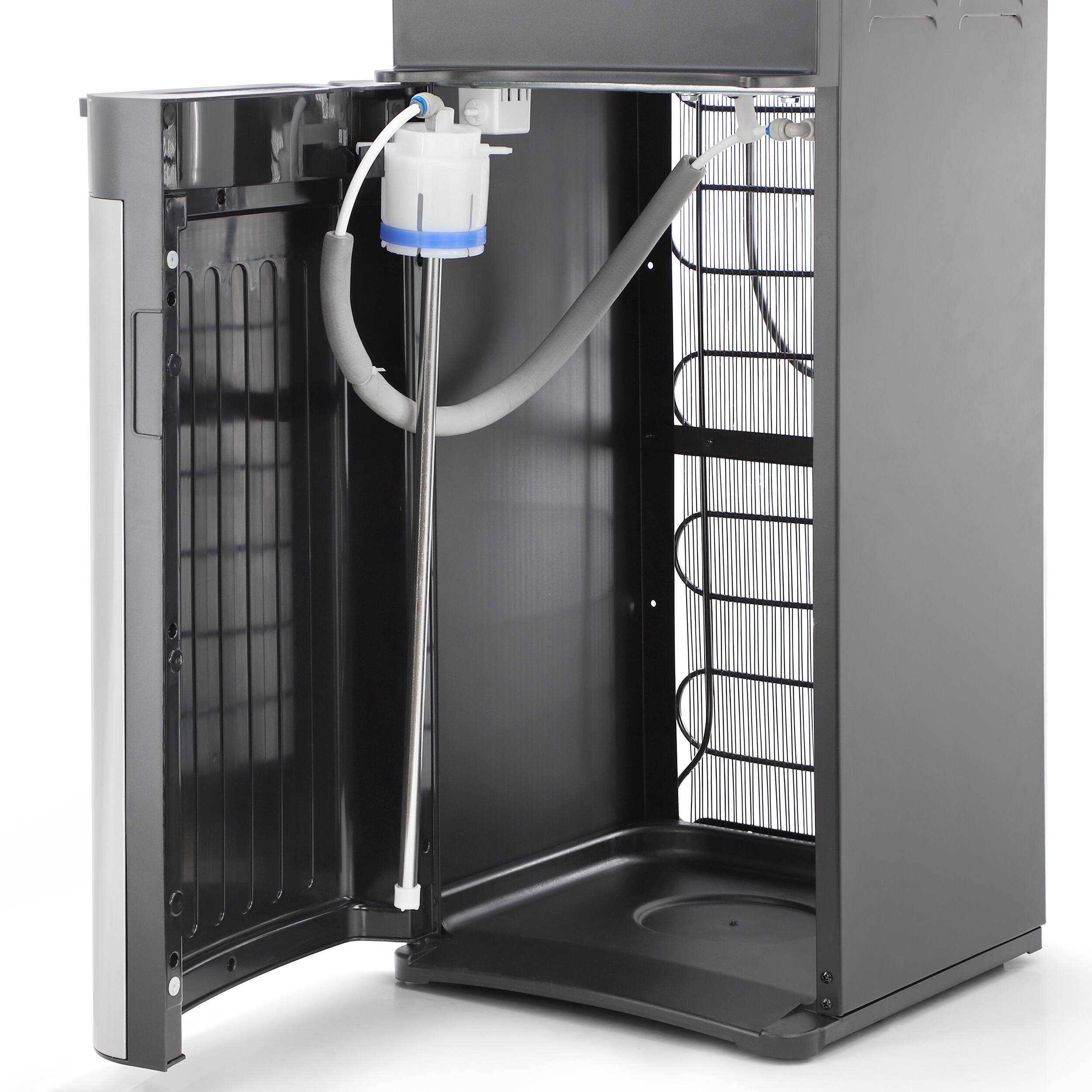 Alt View 3. MegaChef - MegaChef 5 Gallon Hot, Room Temp and Cold Water Bottom Load Water Dispenser - Black.