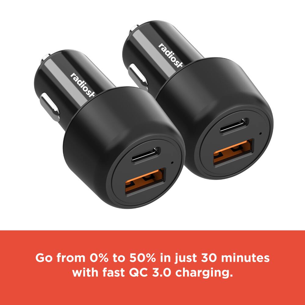 radiosh radiosh

Go from 0% to 50% in just 30 minutes with fast QC 3.0 charging.