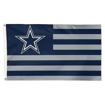 Front. WinCraft - Dallas Cowboys 3' x 5' Americana Stars & Stripes Deluxe Flag - Multicolor.