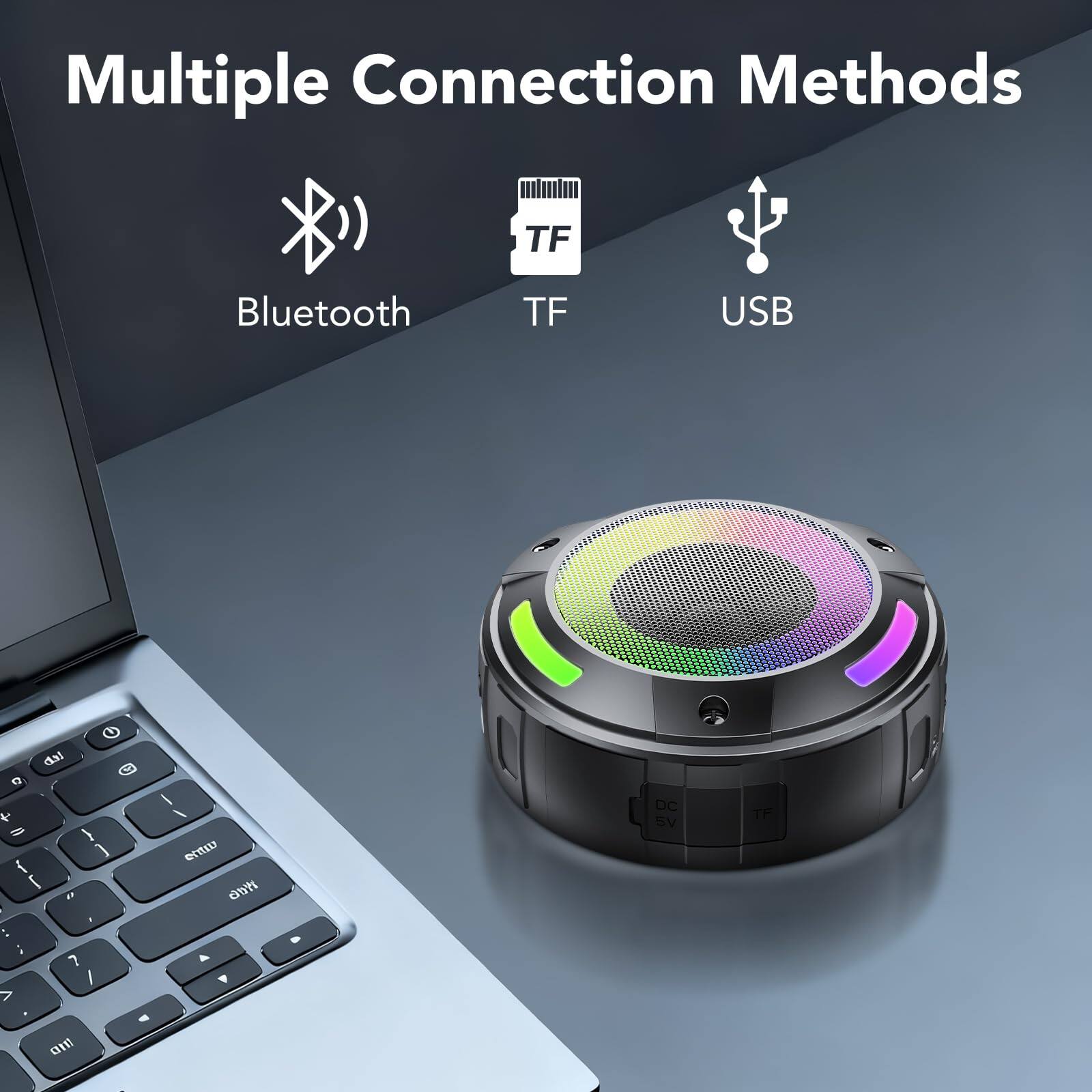 Multiple Connection Methods  
- Bluetooth  
- TF  
- USB
