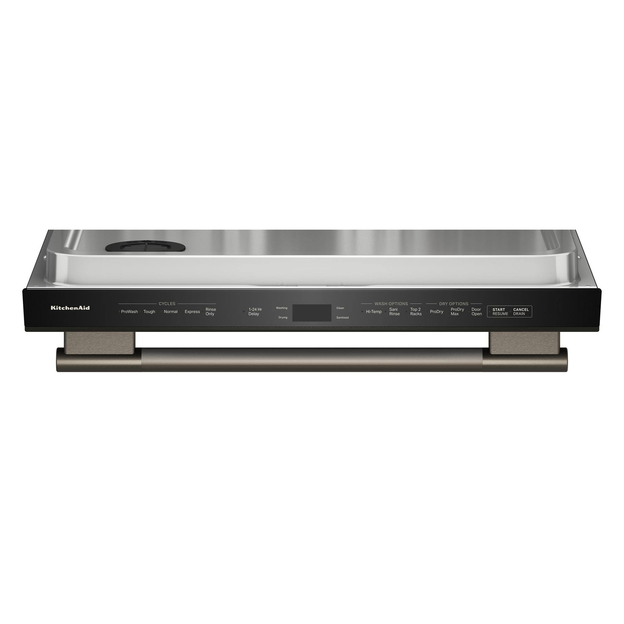 KitchenAid EVELES -s nm Sough Norma Express - 12428 B Creing - i - - WASH OPTIONS San - - H-Teme - Aas BaY OTRIN PoLrry EoOr ProDry - Copen START CANTE RESLAN