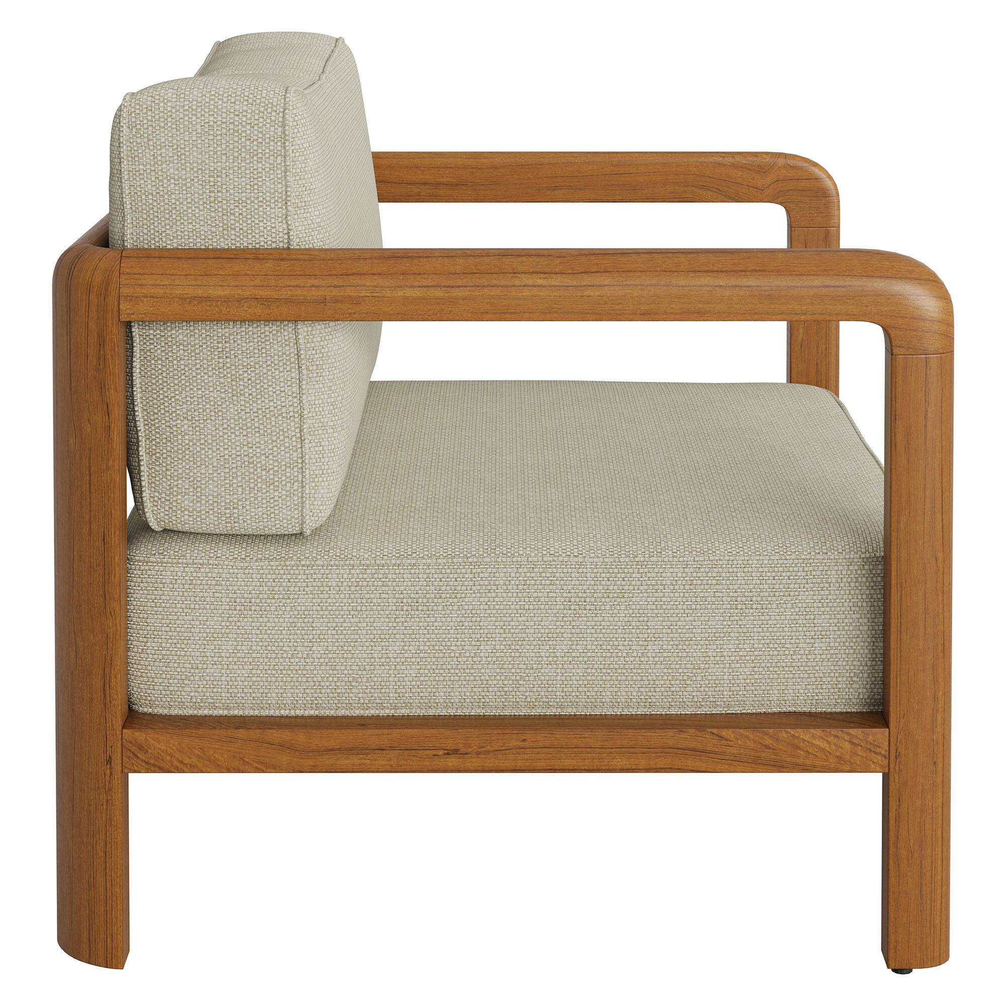 Kona Outdoor Teak Wood Armchair by Modway Sand - Best Buy