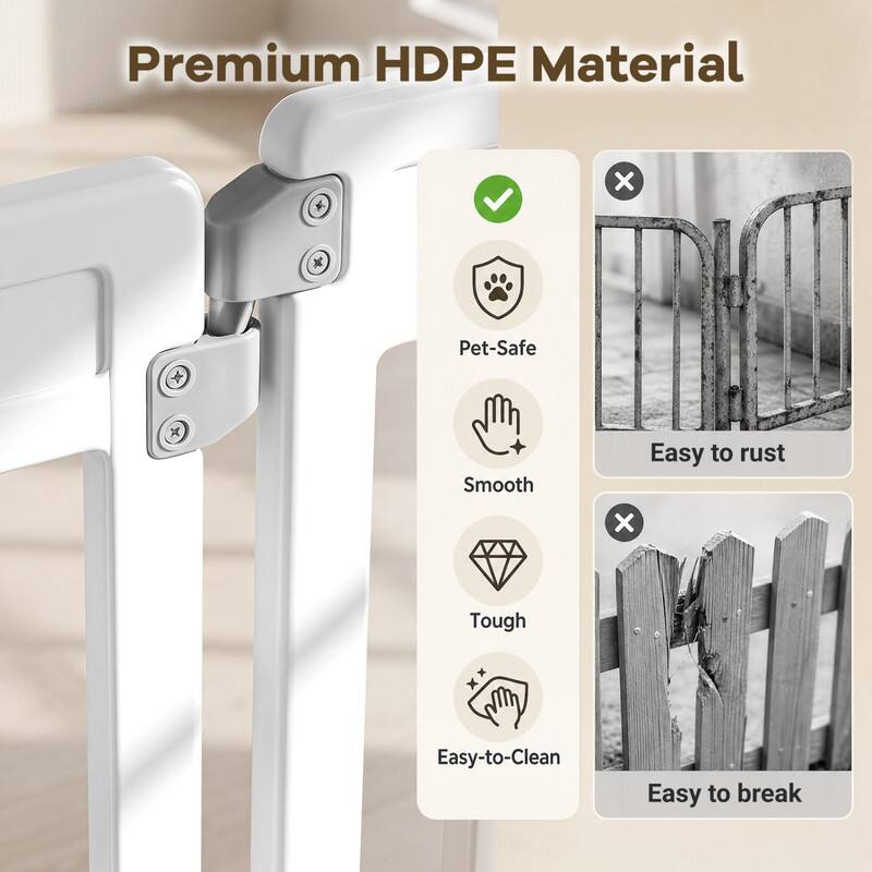 Premium HDPE Material x Pet-Safe x Smooth x Tough x Easy-to-Clean x Not Rusty x Not Easy to Break