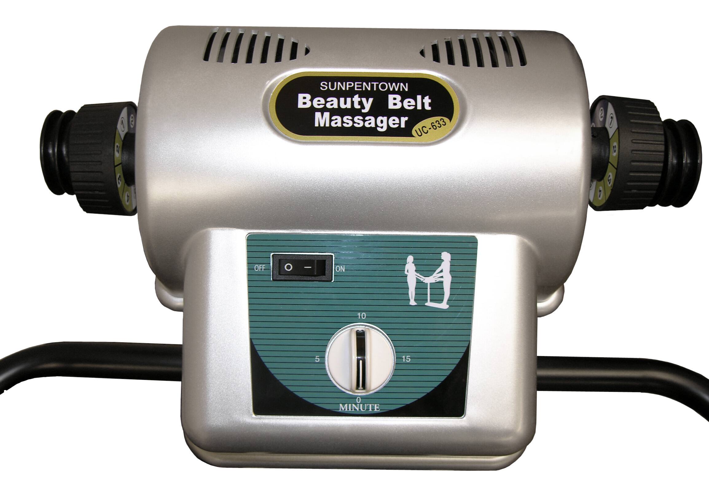 SUNPENTOWN  
Beauty Belt Massager  
UC-633  

OFF | ON  
10 M 5 15 0 MINUTE