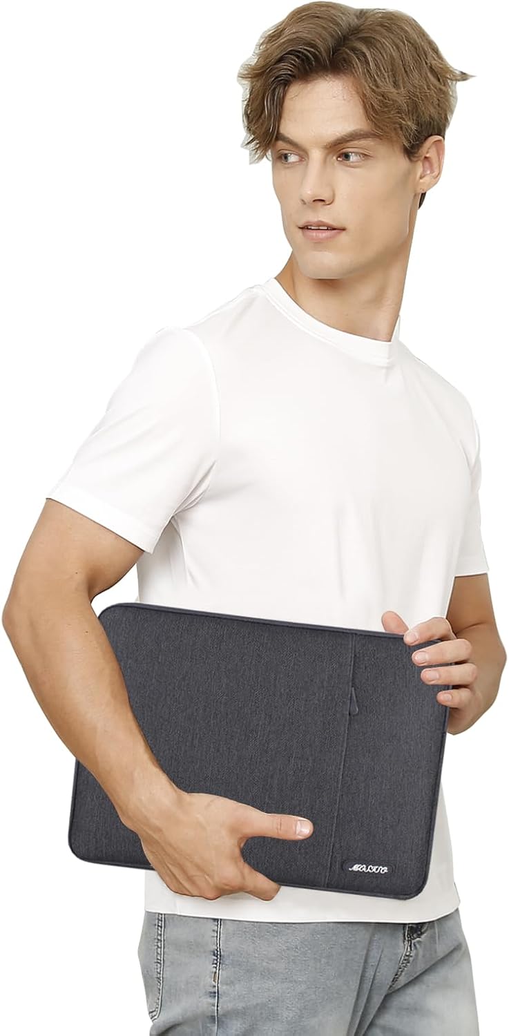 Alt View 1. mosiso - Laptop Case 13-13.3 inch Laptop Sleeve Fit with MacBook Air/Pro 13/Pro 14 HP Dell ASUS Lenovo Sleeve Bag with Pocket - Space Gray.