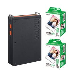 Fujifilm - instax mini Link+ Smartphone Printer with Twin Film Pack (20 Exposures)