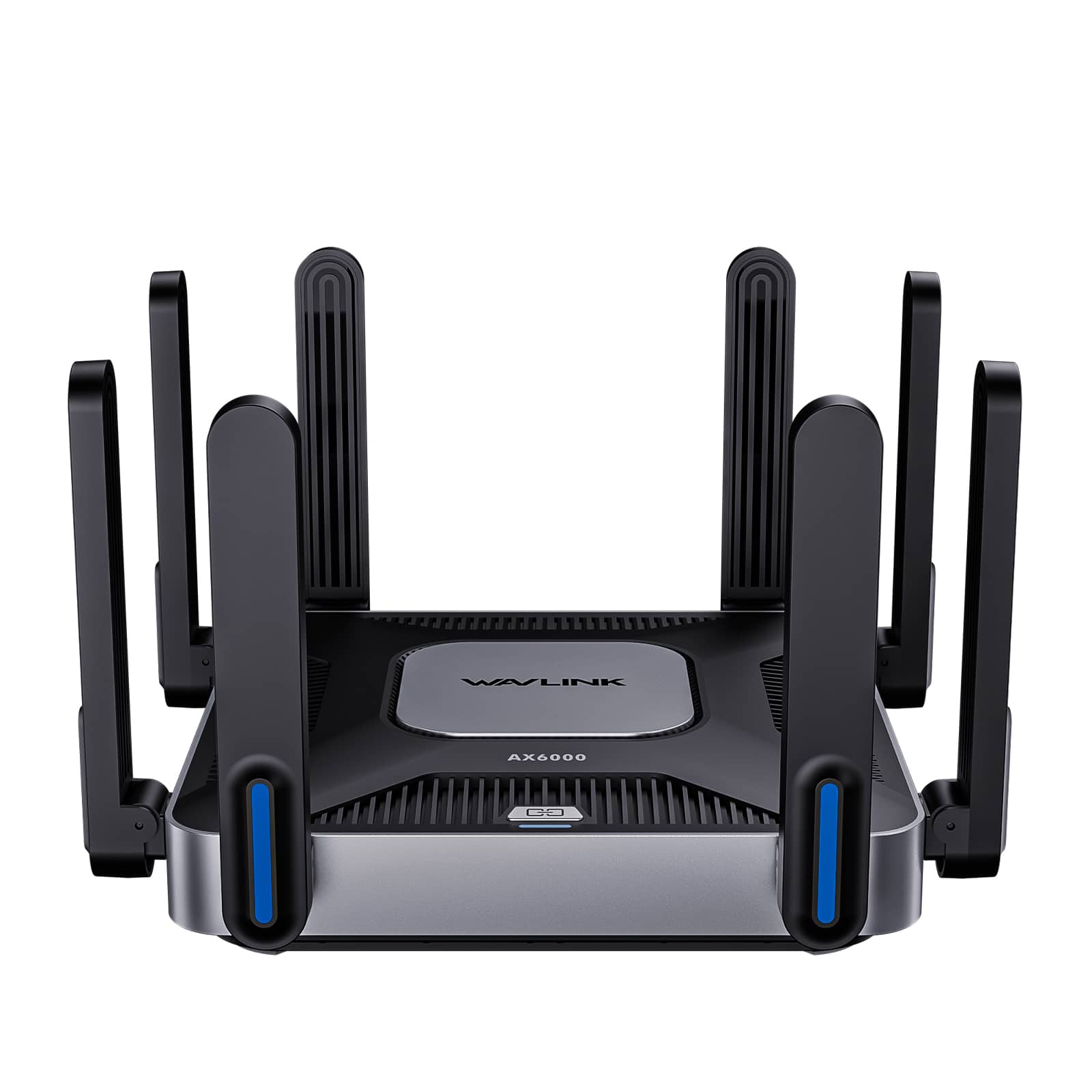 Bundle - WAVLINK - Dual-Band Wireless Router 6000Mbps, 5GHz 2.4GHz WiFi 6 Gigabit Router with 8x5dBi Antennas, MU-MIMO, Beamforming - Black