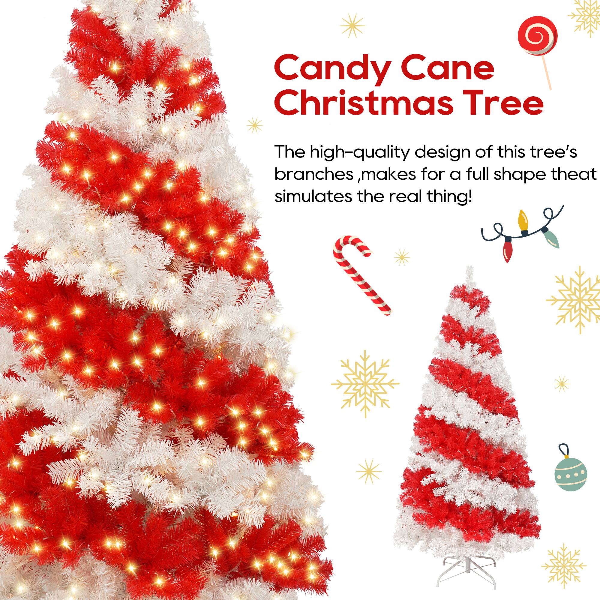 Candy Cane Christmas Tree

The high-quality design of this tree's branches makes for a full shape that simulates the real thing!