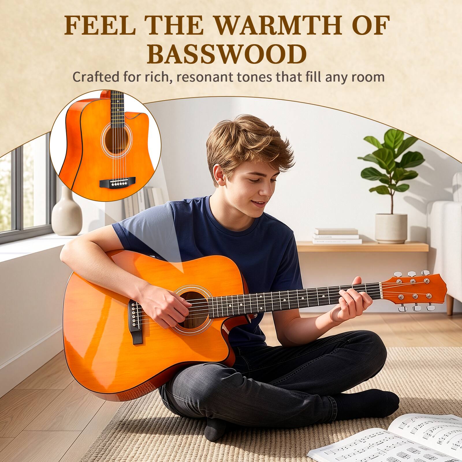FEEL THE WARMTH OF BASSWOOD  
Crafted for rich, resonant tones that fill any room