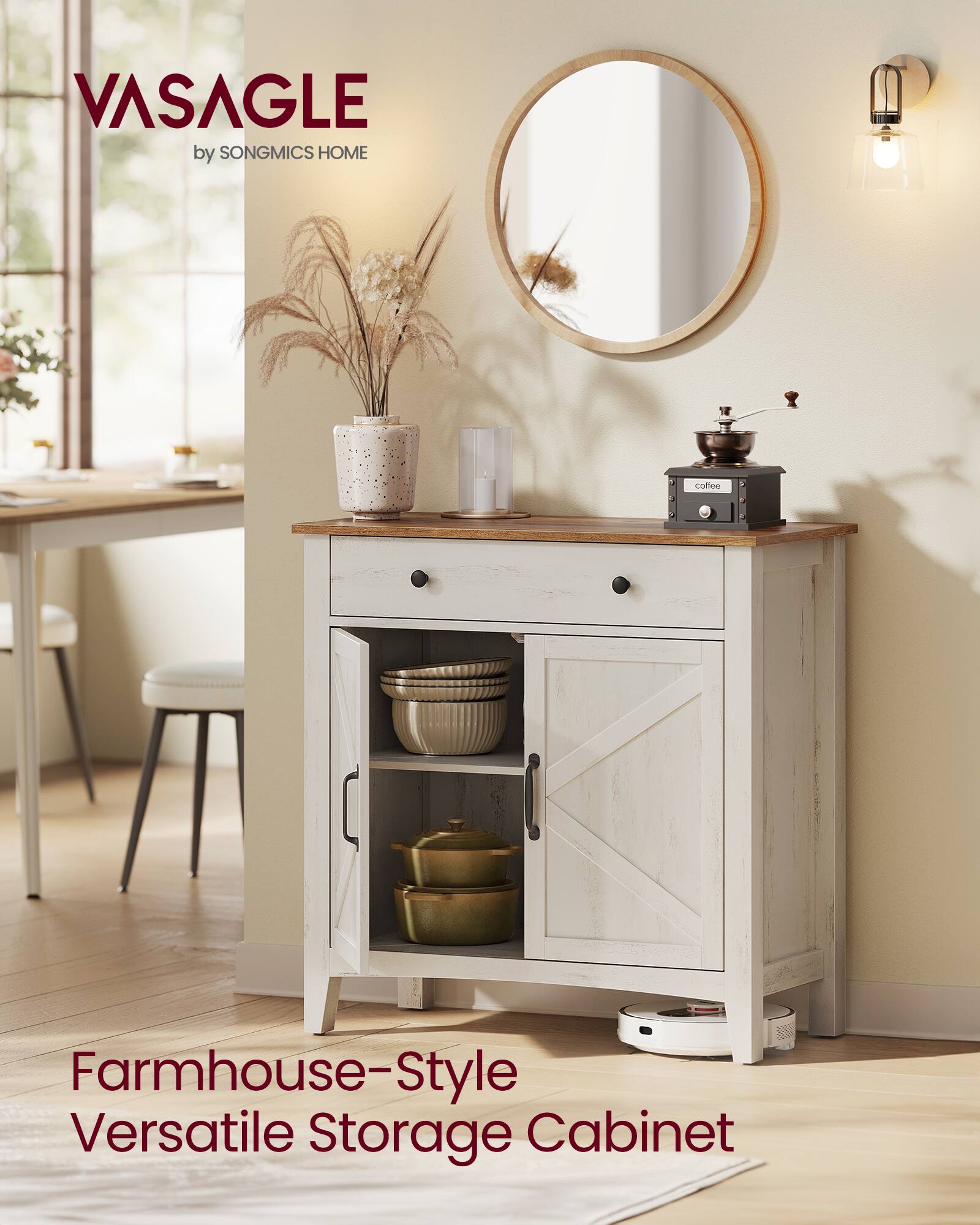 VASAGLE by SONGMICS HOME

Farmhouse-Style Versatile Storage Cabinet