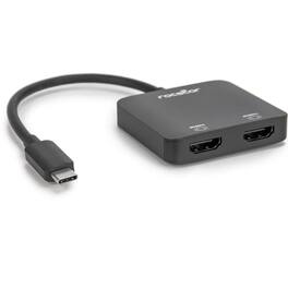 Rocstor - USB-C TO DUAL HDMI ADAPTER 4K 60HZ - USB TYPE-C - Black