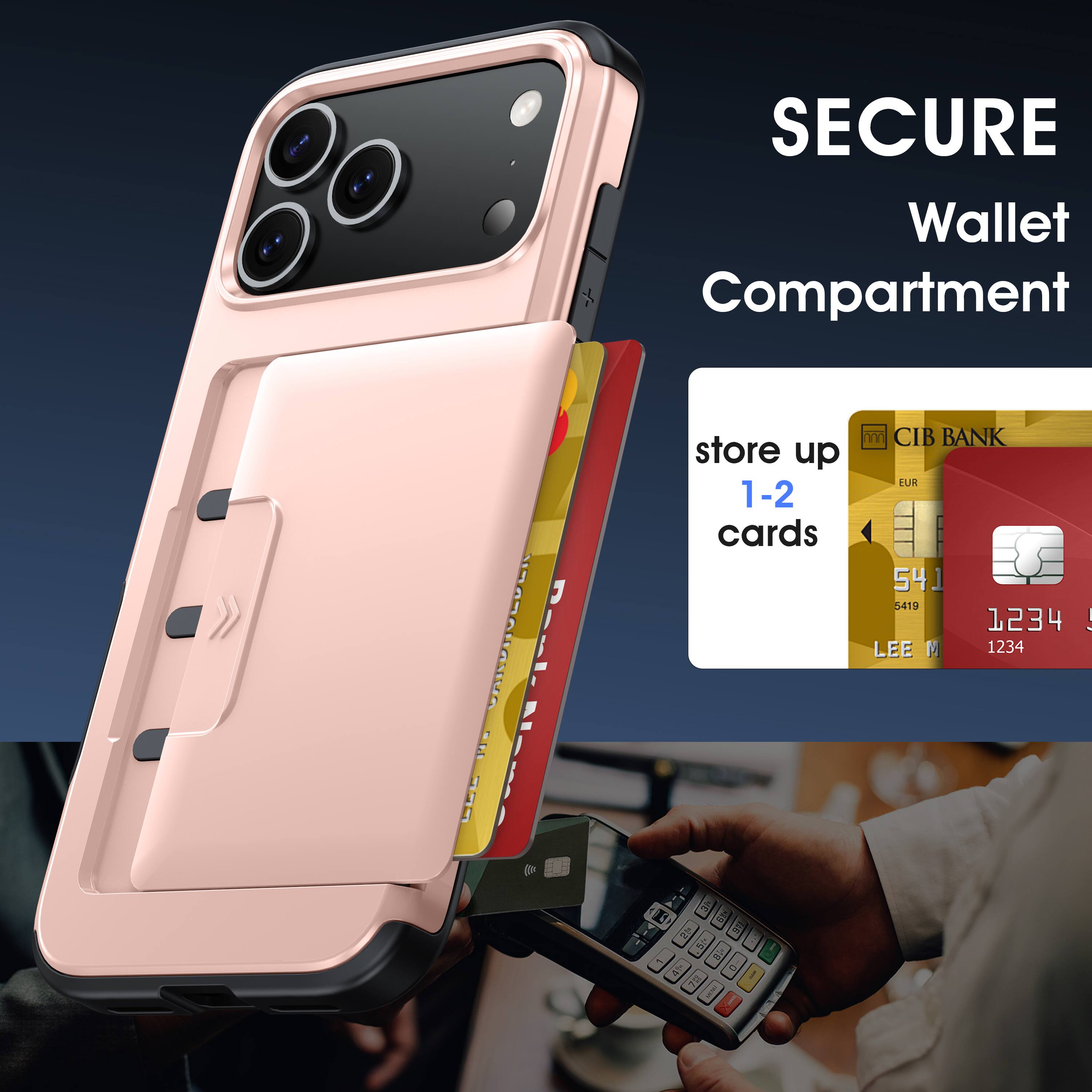 SECURE Wallet Compartment  
CARBHOLDER Park ...  
store up 1-2 cards  
CIB BANK EUR 54.5419 1234 ! LEE M 1234  
MICIALI