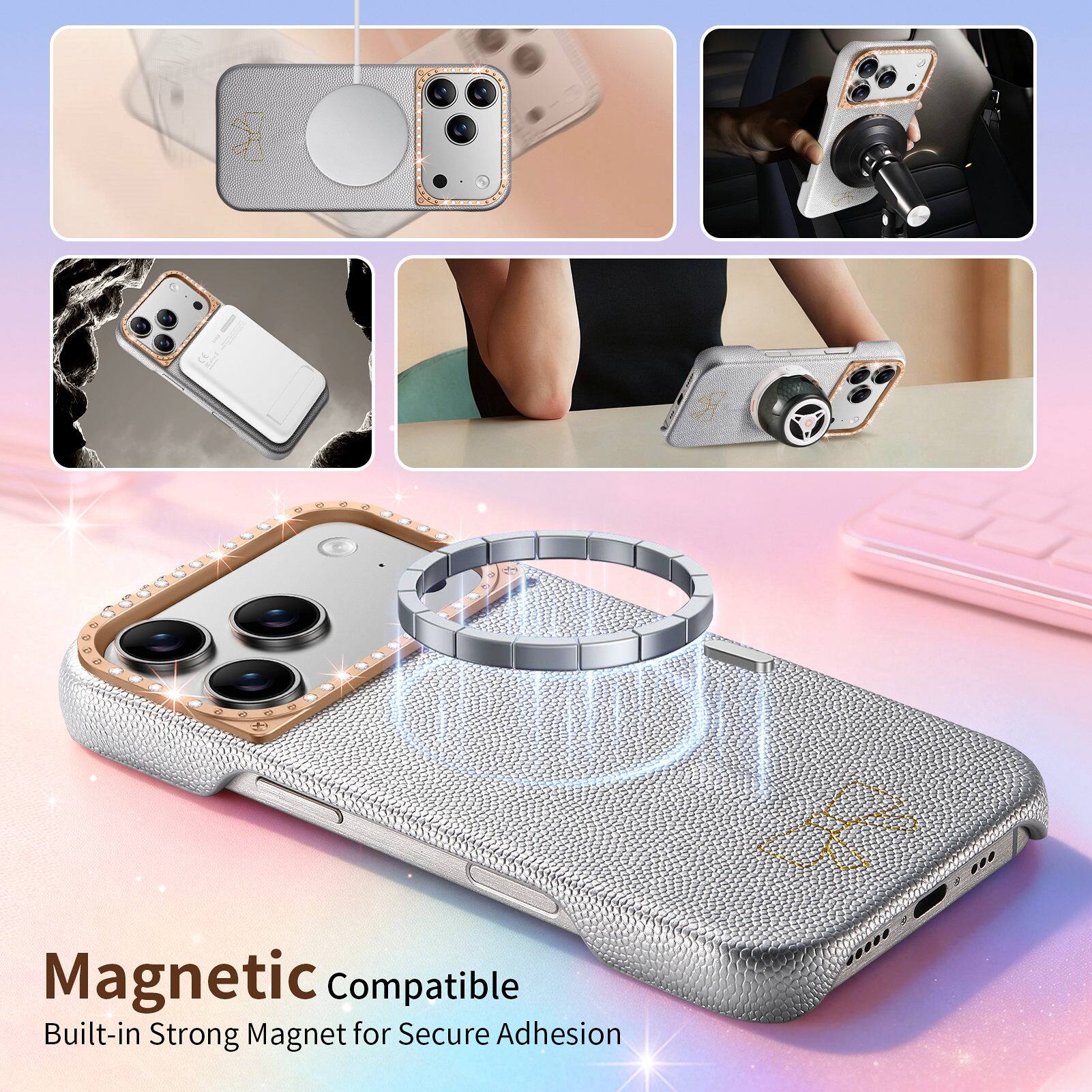 Magnetic Compatible  
Built-in Strong Magnet for Secure Adhesion