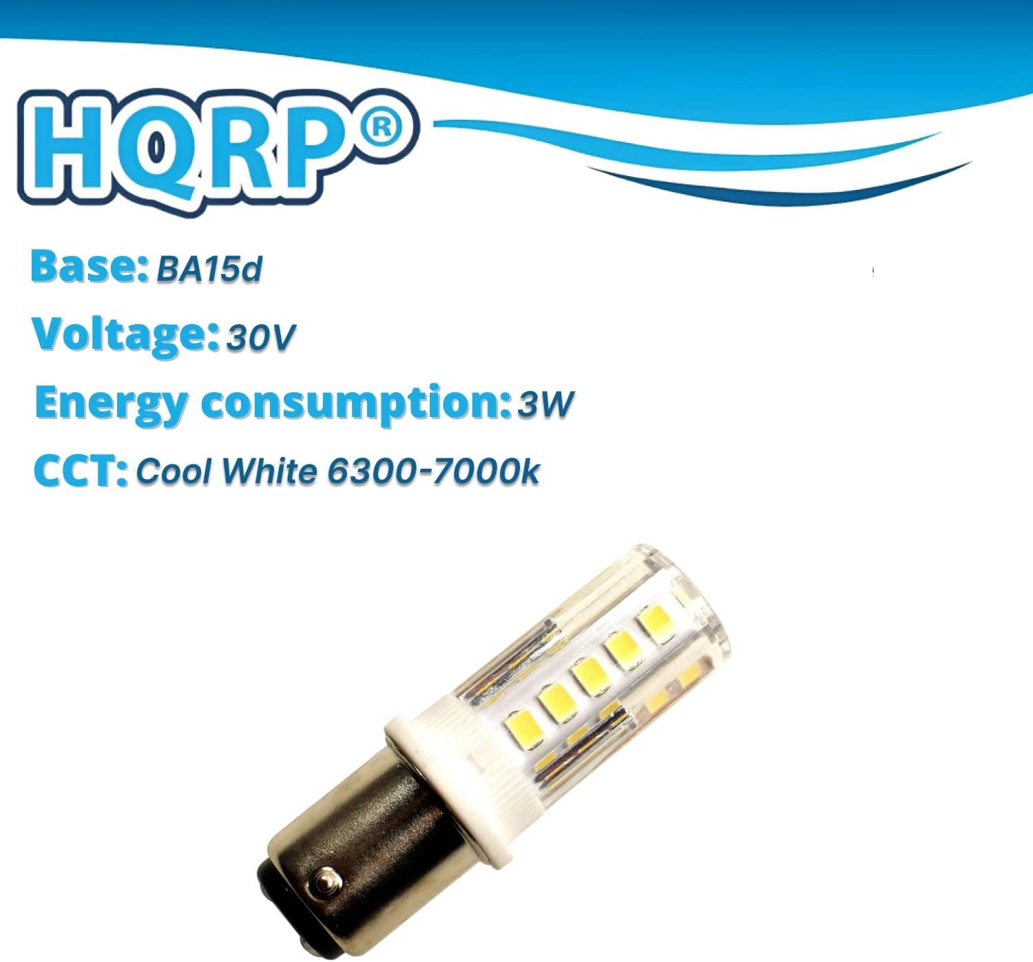 HQRPO  
Base: BA15d  
Voltage: 30V  
Energy consumption: 3W  
CCT: Cool White 6300-7000k