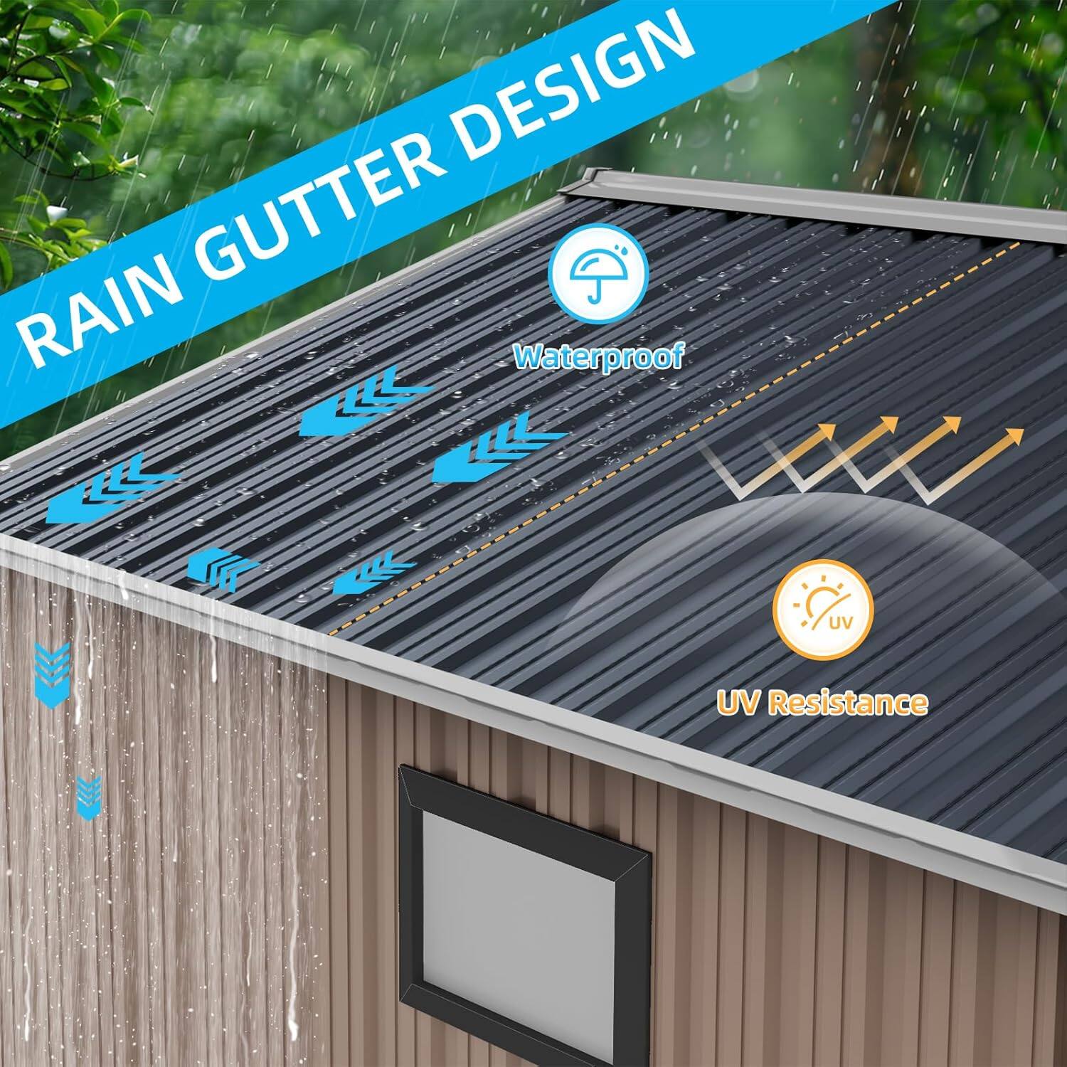 RAIN GUTTER DESIGN

Waterproof

UV Resistance