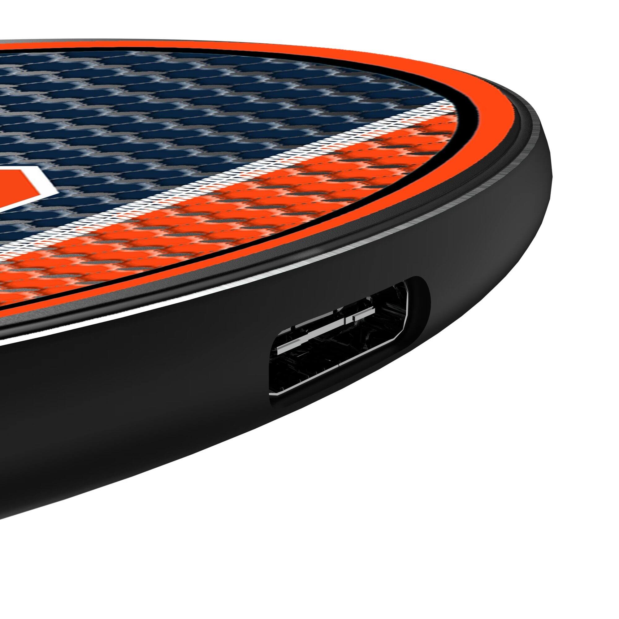 Alt View 2. Keyscaper - Syracuse Orange 15 Watt Wireless Induction Charger - Multicolor.