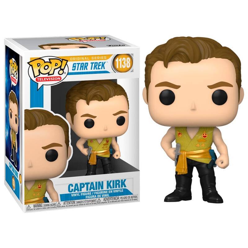 Funko Pop! Original Series Star Trek 1138 Television Captain Kirk Figure in Vinyl

Warning: Choking Hazard - Small parts. Not for children under 3 years.

Attention: Danger of suffocation.

Advertencia: Peligro de asfixia.
