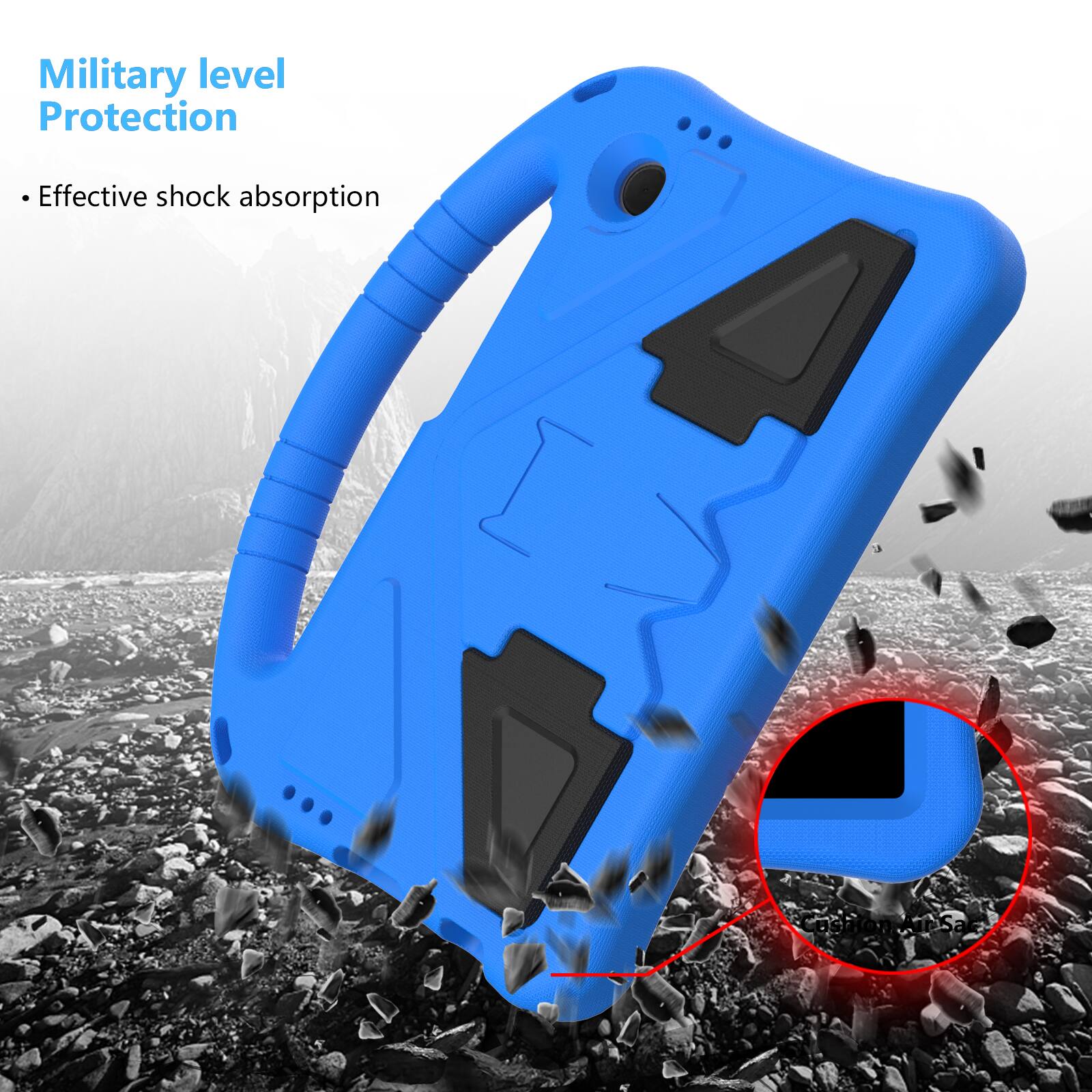 Military level Protection  
Effective shock absorption