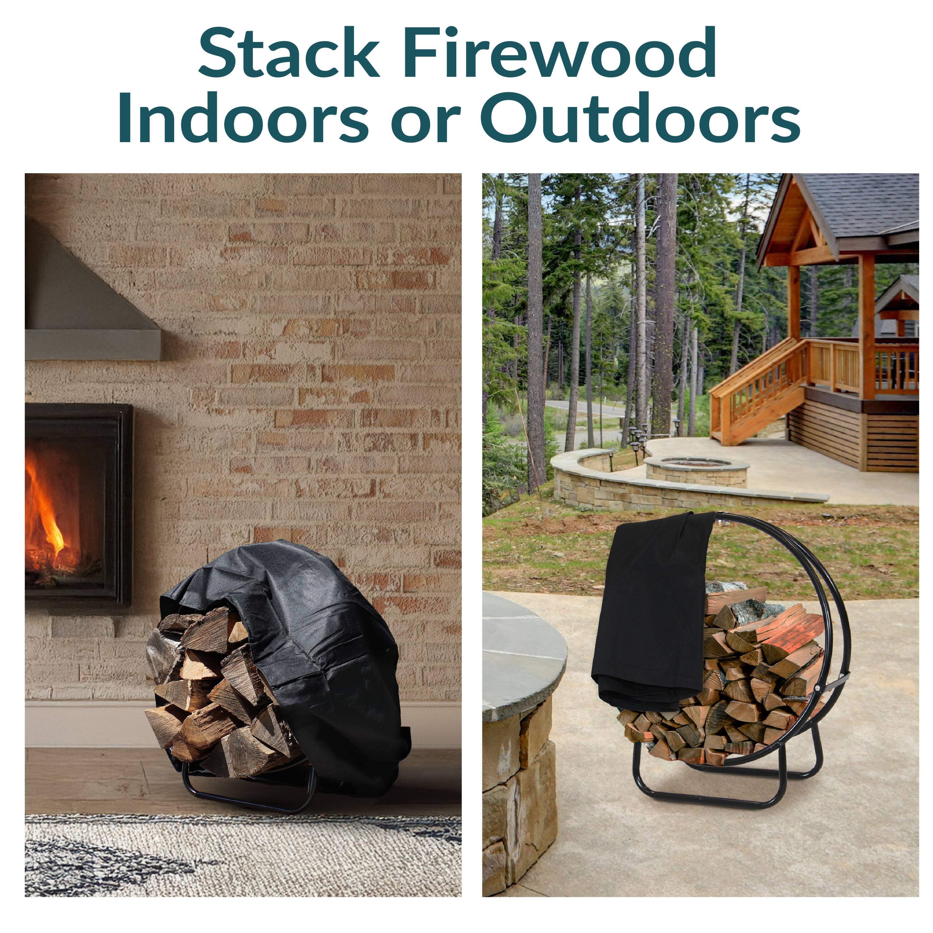 Stack Firewood Indoors or Outdoors