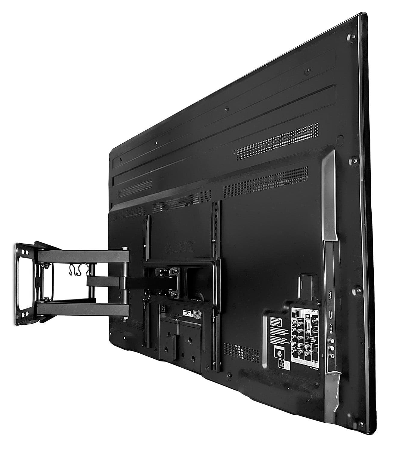 Mount-It! Full Motion Dual Arm TV Wall Mount for 32" to 55" TVs | holds up to 88 lbs | MI-3990 - Thumbnail 4