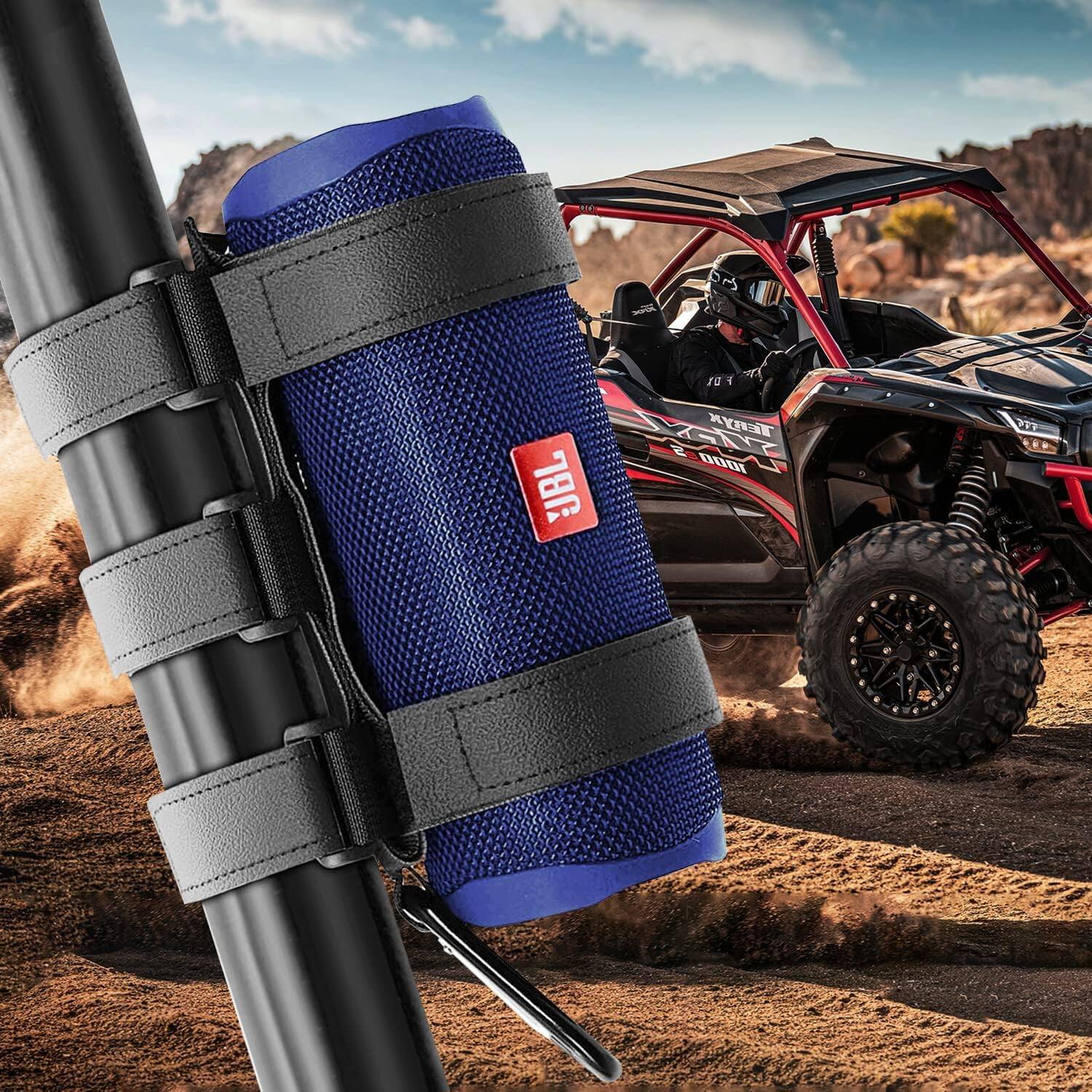 Stamp n Camp - ALIENSX Heavy-Duty Portable Speaker Mount for Most Wireless Bluetooth Speakers, Compatible with Golf Carts, Bikes, and