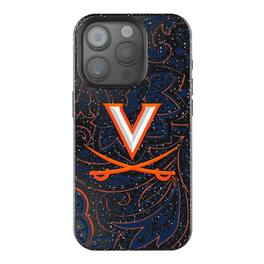 Keyscaper - NCAA - Virginia Cavaliers Paisley Bling iPhone Case - 15 - Black