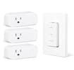 Front. BN-LINK - BN-LINK Wireless Remote Control Outlet Switch, 3-Outlet Kit with Magnetic Remote & Wall-Mount Holder, 100 ft Range - White.