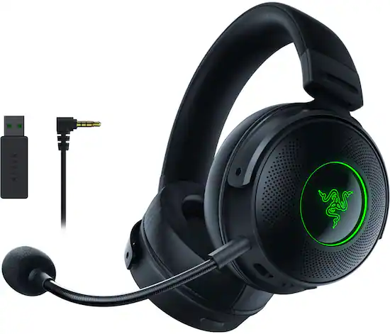 Razer Kraken V3 Pro HyperSense Wireless Gaming Headset for PC Black RZ04 03460100 R3U1 Best Buy