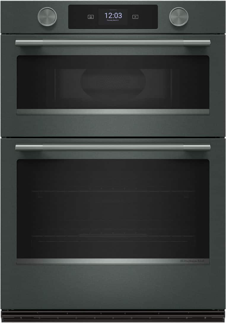 KitchenAid - 30" Smart Built-In Electric Double Wall Combination with Microwave and Assisted Cook Cycles - Juniper