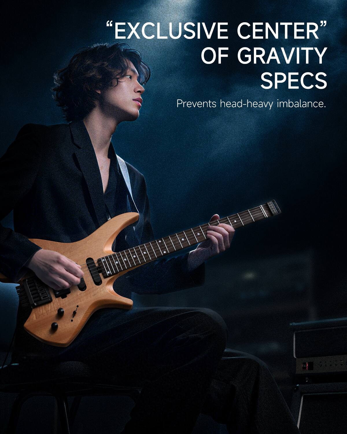 "EXCLUSIVE CENTER" OF GRAVITY SPECS  
Prevents head-heavy imbalance.