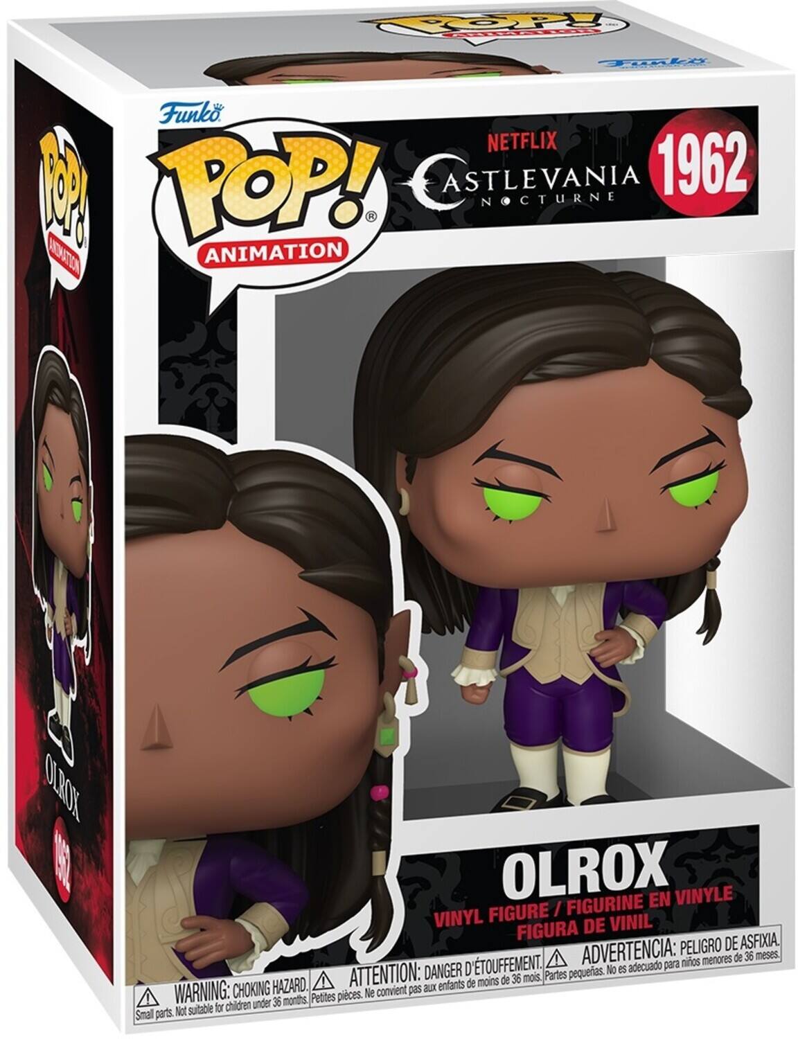 COPY
Funko
NETFLIX
POP!
ASTLEVANIA
1962
NOCTURNE
ANIMATION
OLROX
OLROX
EN VINYLE
FIGURE
I
FIGURINE
VINYL
DE
VINIL
FIGURA
ASFIXIA.
ADVERTENCIA:
PELIGRO
DE
menores
de 36
meses.
D'TOUFFEMENT.
adecuado
para
niños
ATTENTION:
DANGER
pequeas.
No
es
adecuado
para
niños
under
36
months.
Partes
enfants
de
moins
HAZARD.
choking
convient
pas
BLX
Petites
pieces.
Ne
children
under
36
months.
Not
suitable
for
Smal
parts.