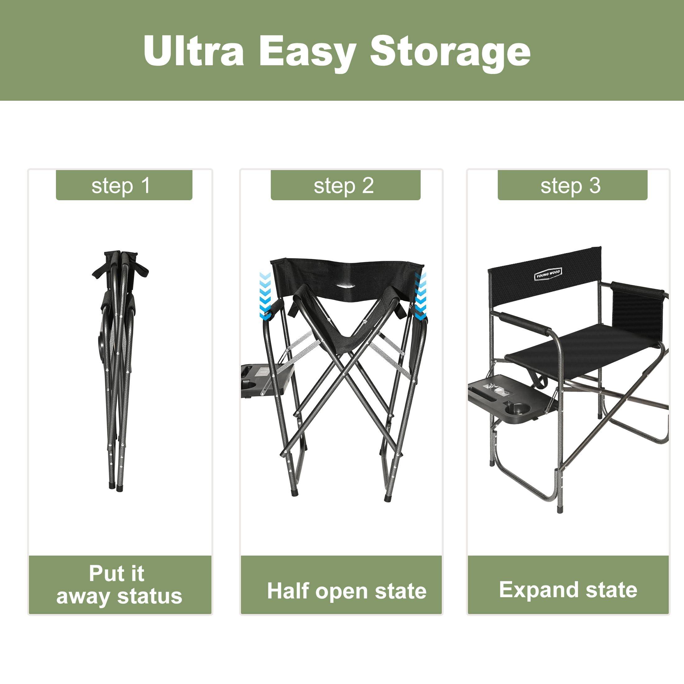 Ultra Easy Storage

step 1  
Put it away status

step 2  
Half open state

step 3  
Expand state