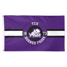 WinCraft - TCU Horned Frogs 3' x 5' Applique Flag - Multicolor